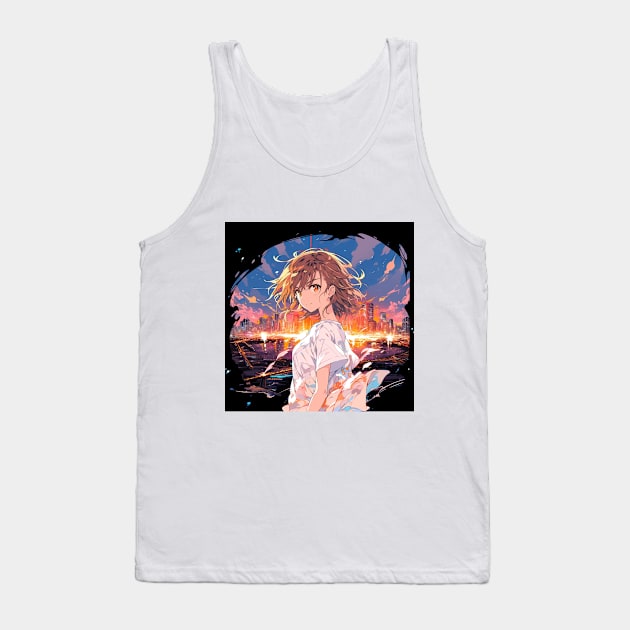 misaka in town Tank Top by WabiSabi Wonders